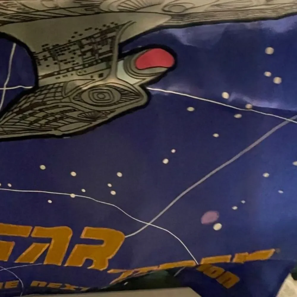 Star Trek U.S.S. Enterprise The Next Generation Flag Banner Hanging 90’s 38”x28